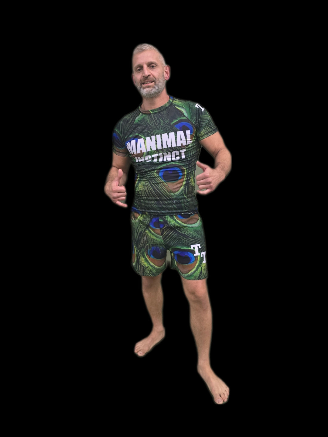 MANIMAL INSTINCT- Peacock- Rashguard