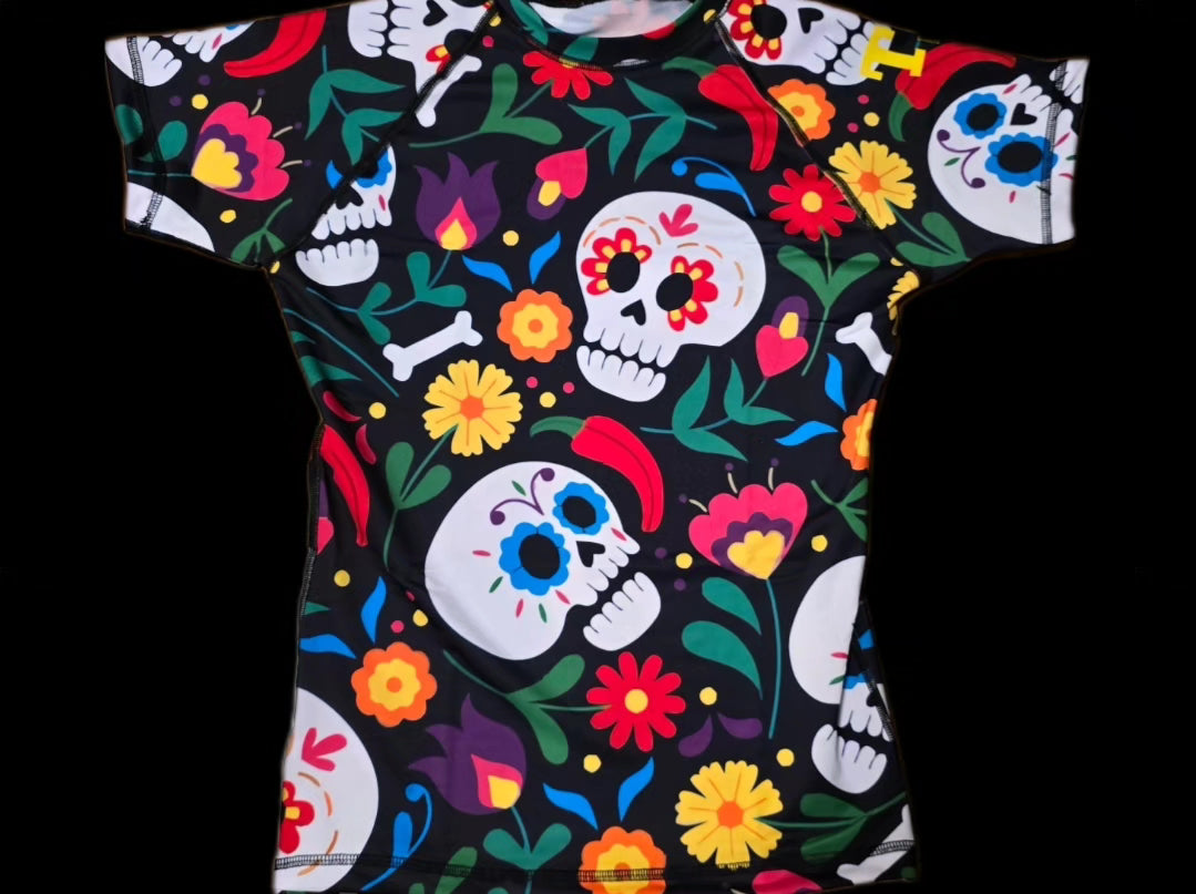Day of the Dead Rashguard- COLORFUL