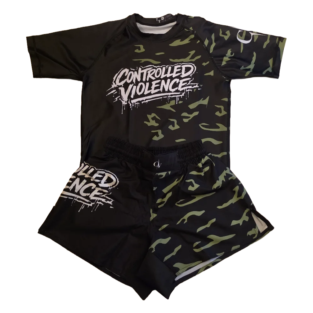 KIDS Half Squiggly Shorts/Leggings - Controlled Violence