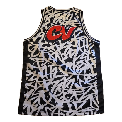 Graffiti Pattern with Colorful Graffiti Logo- CV