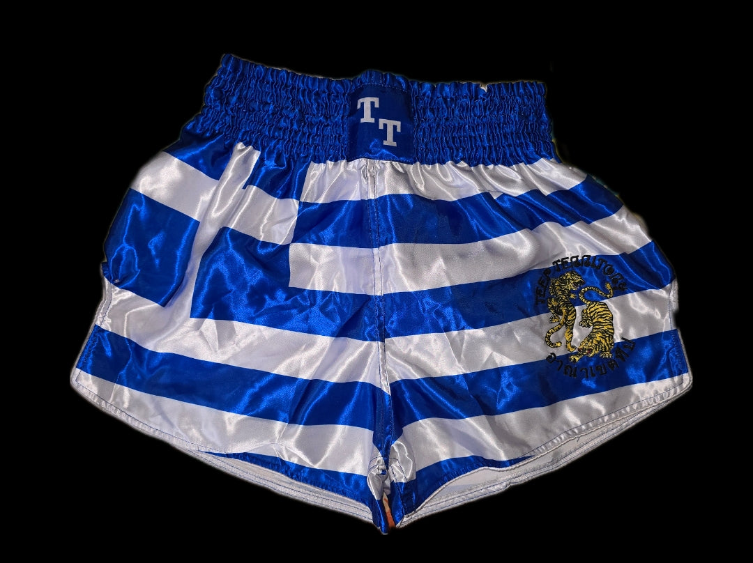 Greek Flag- Muay Thai Shorts