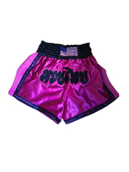 Muay Thai Shorts with  FLAG Logo