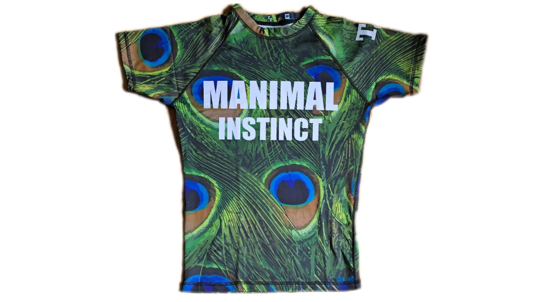 MANIMAL INSTINCT- Peacock- Rashguard