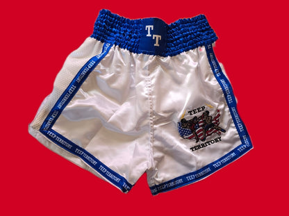 Muay Thai Shorts with  TT FLAG LOGO