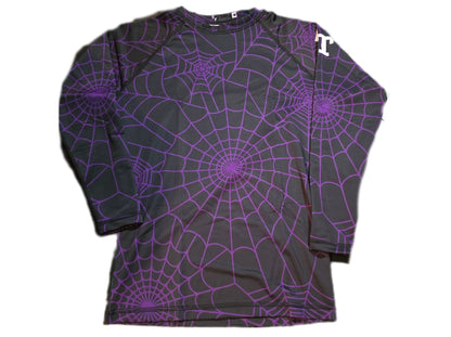 Spiderweb Long Sleeve Rashguard- with or without Spider