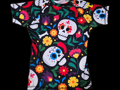 Day of the Dead Rashguard- COLORFUL