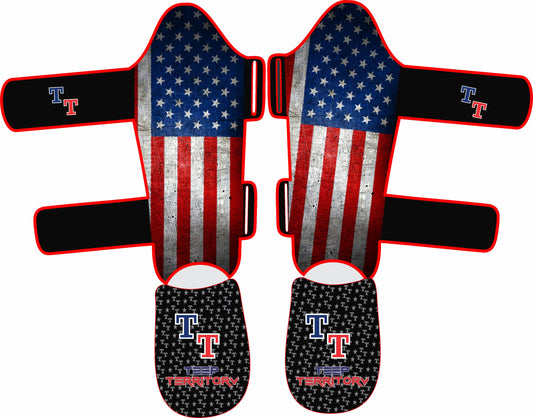 CUSTOM COUNTRY SHIN GUARDS- CUSTOM ORDER