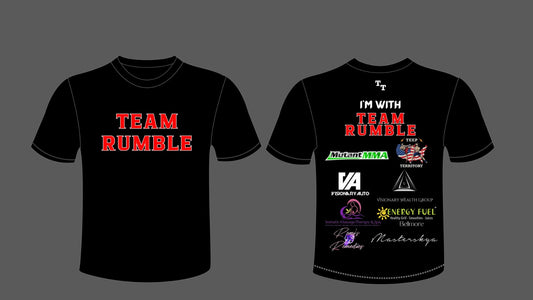 KALIL "RUMBLE' CUFFE Fight Shirts 3/22 PRESALE ONLY