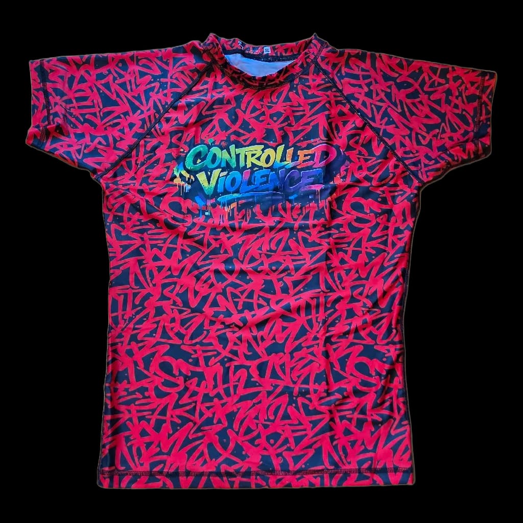 Red Graffiti- Controlled Violence Rashguard