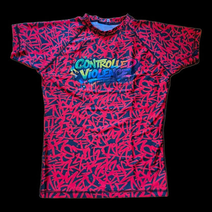 Red Graffiti- Controlled Violence Rashguard