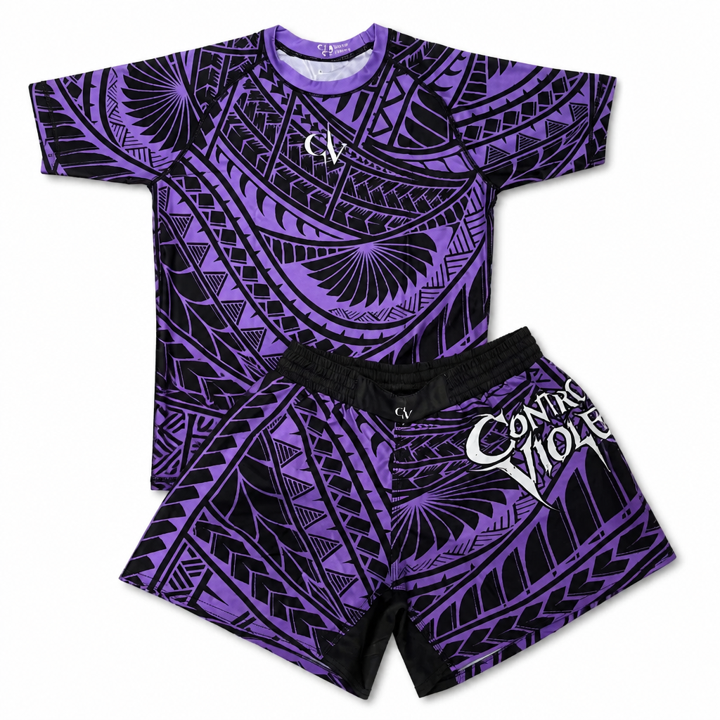 RANKED Tahitian Pattern- Controlled Violence Shorts