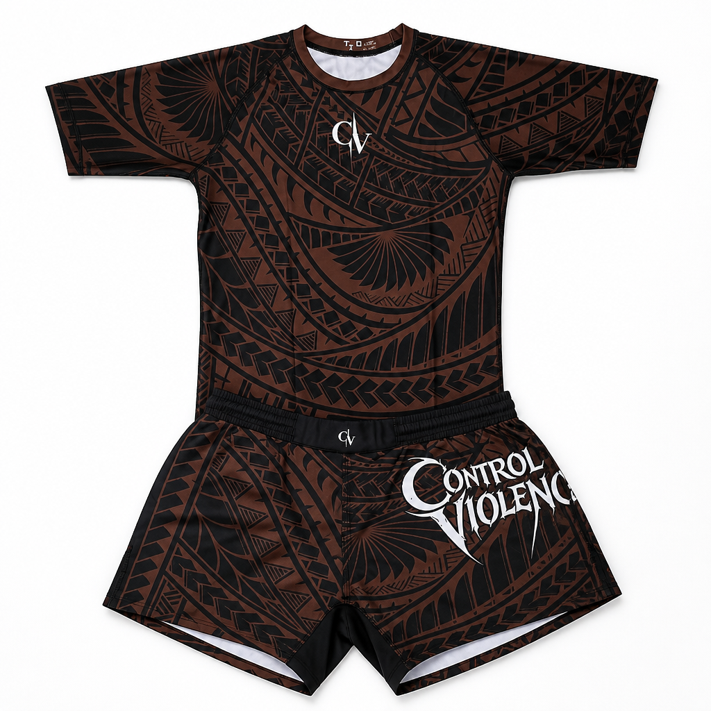 RANKED Tahitian Pattern- Controlled Violence Shorts