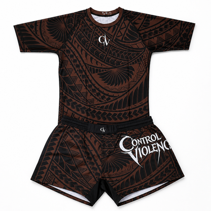 RANKED Tahitian Pattern- Controlled Violence Shorts