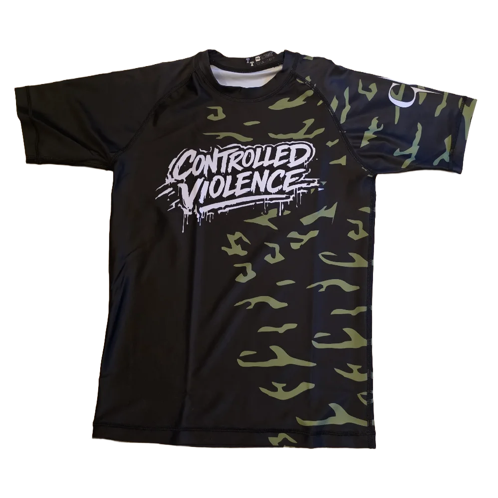 KIDS Half Squiggly Rashguard - Controlled Violence