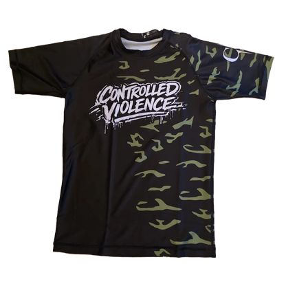 KIDS Half Squiggly Rashguard - Controlled Violence