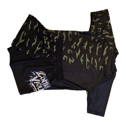 KIDS Half Squiggly Rashguard - Controlled Violence