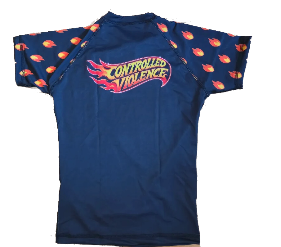 Controlled Violence Logos- rashguard