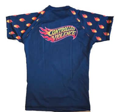 Controlled Violence Logos- rashguard