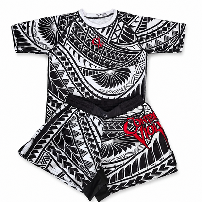 RANKED Tahitian Pattern- Controlled Violence Shorts