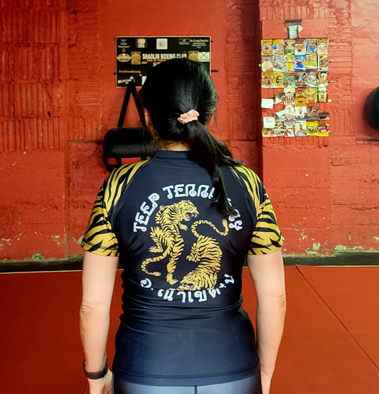 Tiger Print Rashguard | Short Sleeve Rashguard | TEEP TERRITORY